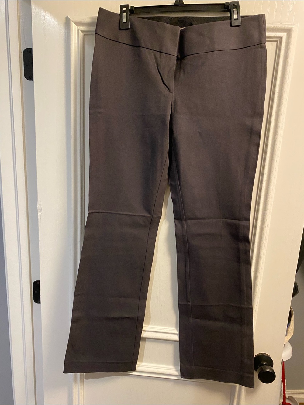 LOFT Charcoal Gray Flare Pants